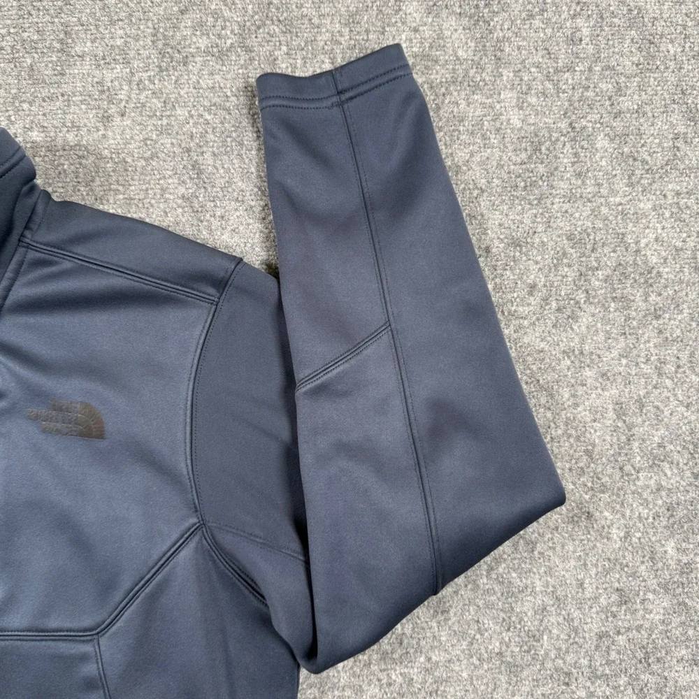 The North Face Jacket Large Navy Blue Windwall Full Zip Fleece Lined Outdoor Men
